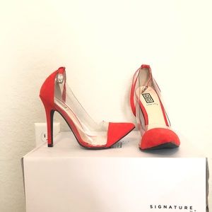 SIGNATURE Red Clear Heels
